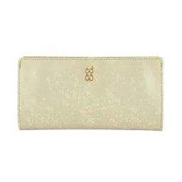 Baggit Cream Printed Small Bi-Fold Wallet for Women-image-18