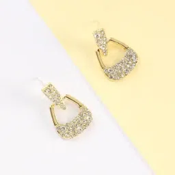 Sohi Gold Plated Designer Stone Casual Drop Earring For Women-image-82