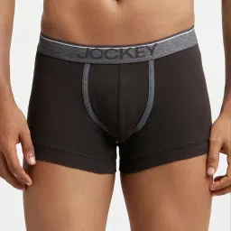 Jockey 8015 Men's Super Combed Cotton Rib Solid Trunk with Ultrasoft Waistband (Pack of 2) image 3