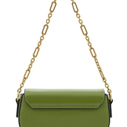 Miraggio Green Moira Medium Faux Leather Shoulder Bag image 3