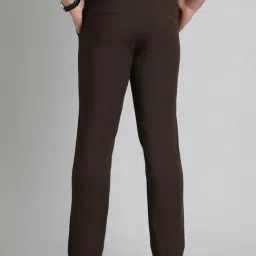 Metal Brown Polyester Slim Fit Trousers image 3