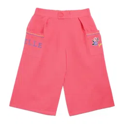 Elle Kids Pink Cotton Culottes-image-86