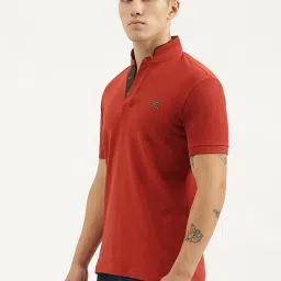 United Colors of Benetton Dark Red Regular Fit Pure Cotton T-Shirt image 3