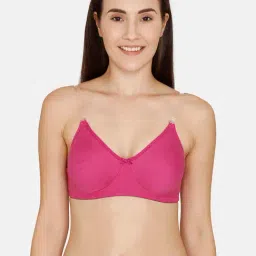 Rosaline by Zivame Pink Non Wired Non Padded T-Shirt Bra-image-33