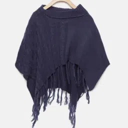 Global Desi Girl Navy Self Pattern Top-picture-24