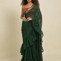 Suta Green Woven Saree Without Blouse-image-47