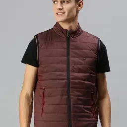 showoffff SHOWOFF Maroon Slim Fit Jackets-picture-48