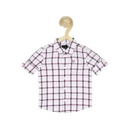 Allen Solly Kids White Checks Full Sleeves Shirt-image-68