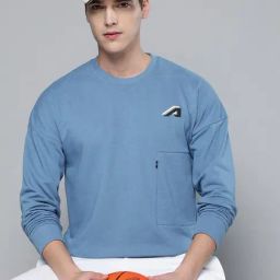 ALCIS Blue Regular Fit Sweatshirt-picture-13