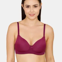 Zivame Dark Purple Half Coverage T-Shirt Bra-image-95