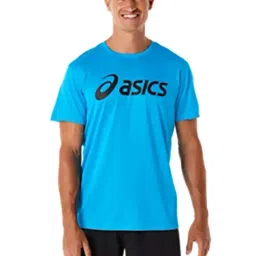 Asics Blue Regular Fit Logo Print Sports T-Shirt-picture-36