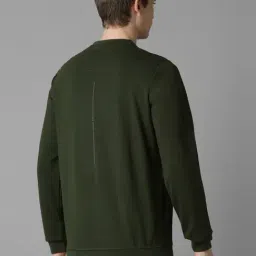 Louis Philippe Green Regular Fit Printed Sweatshirt image 2