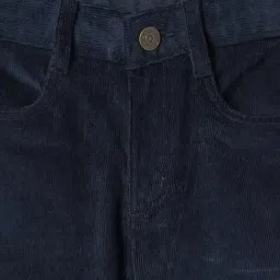 R&B Kids Navy Regular Fit Trousers image 3