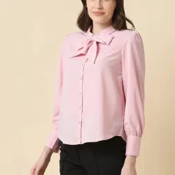Allen Solly Pink Regular Fit Shirt image 3