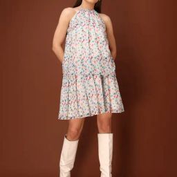 PURVAJA Multi Color Georgette Printed Dress-picture-45