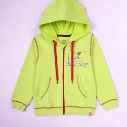 Kiddopanti Kids Neon Green Printed Sweatshirt-image-99