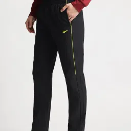 Reebok Black Regular Fit Solid Track Pants image 3