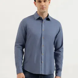 United Colors of Benetton Blue Cotton Regular Fit Shirt-picture-34