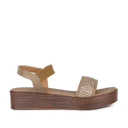 Inc.5 Women's Brown Ankle Strap Wedges image 3