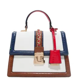ALDO Multicolor Color Block Medium Handbag-image-17