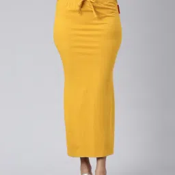 JCSS Mustard Cotton Saree Shapewear-image-4