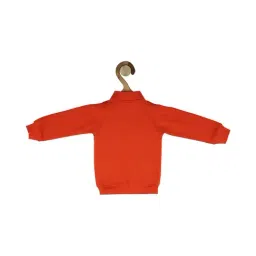allen solly junior Allen Solly Kids Orange Solid Full Sleeves Sweatshirt image 2