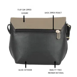 Baggit Black Small Cross Body Bag image 3