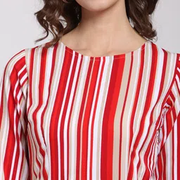plusS Studio Burgundy Ruffles Top image 2