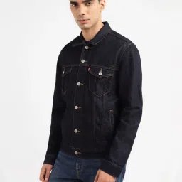 Levi's Black Regular Fit Denim Jacket image 3