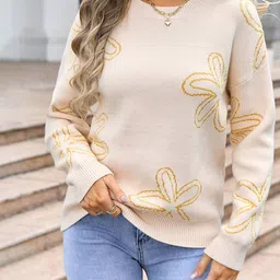 JC Mode Women Floral Printed Pullover image 2