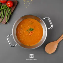 The Indus Valley Silver Stainless Steel Kadai & Fry Pan Combo (4L) image 3