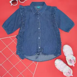 YU by Pantaloons Kids Navy Cotton Regular Fit Top-image-68