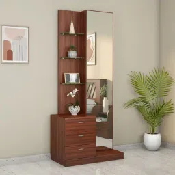 Nilkamal Prime Classic Walnut Engineered Wood Dressing Table-image-66