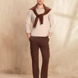 u.s. polo assn. U.S.Polo Association Solid Regular Fit Polo Shirt image 4