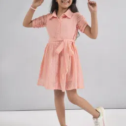 StyloBug Girls Peach Dress-picture-12