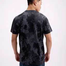 Pepe Jeans Grey Cotton Slim Fit Printed T-Shirt image 2