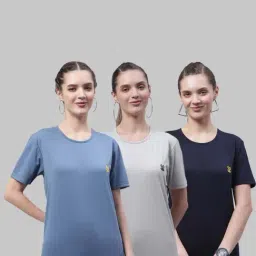 Vimal Jonney Blue & Grey Cotton Sports T-Shirt - Pack Of 3-picture-12