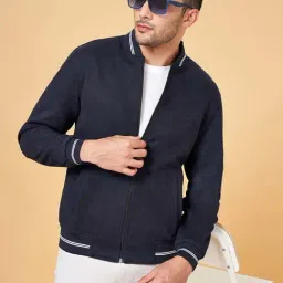 Byford by Pantaloons Navy Regular Fit Bomber Jacket-picture-28