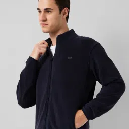 Park Avenue Blue Slim Fit Sweatshirt image 3