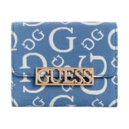 Guess Denim Carrboro Logo Foldover Wallet-picture-31