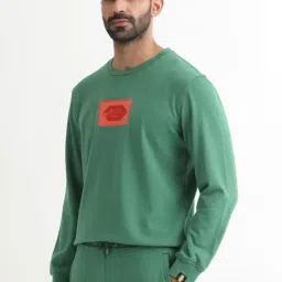 Rare Rabbit Green Regular Fit Graphic Sweatshirt image 3