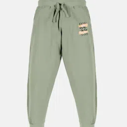 Kiddopanti Kids Sage Green Solid Trackpants-image-30