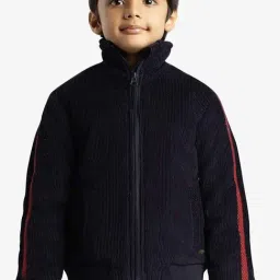 Ed-a-Mamma Navy Blue Corduroy Regular Solid Jacket-picture-46