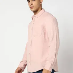 GAP Pink Regular Fit Embroidered Shirt image 4