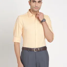 Turtle Peach Cotton Slim Fit Dobby Shirt-picture-46