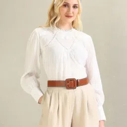 U.S. Polo Assn. White Embroidered Top-picture-35