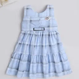 The Magic Wand Kids Blue Chequered Dress-picture-39