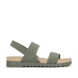 Bata Women's Green Sling Back Wedges-image-5