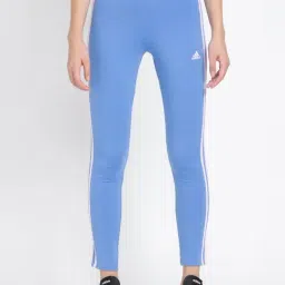 adidas Blue Cotton Striped Tights-image-99
