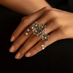 Shaya 92.5 Sterling Silver Shirley C Ring for Women-image-66